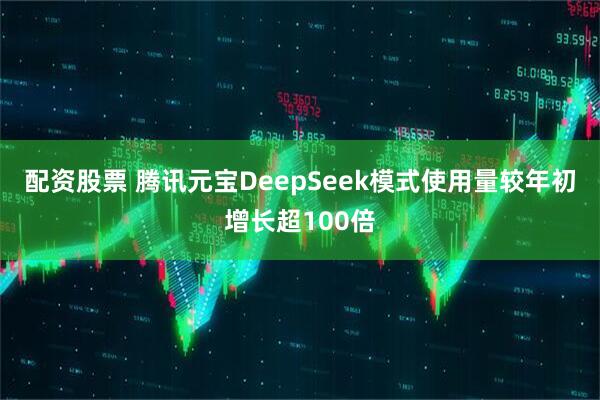 配资股票 腾讯元宝DeepSeek模式使用量较年初增长超100倍