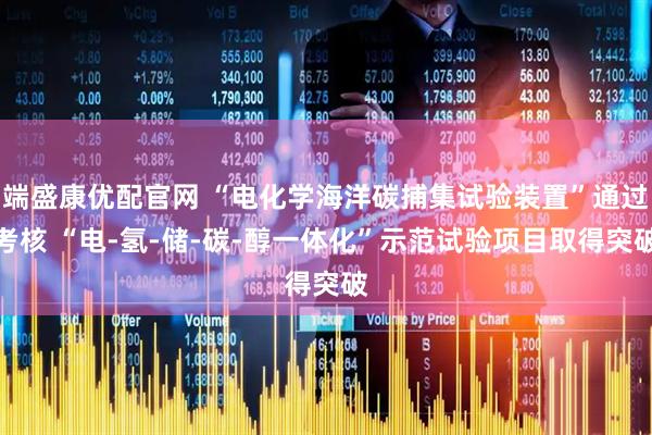 端盛康优配官网 “电化学海洋碳捕集试验装置”通过考核 “电-氢-储-碳-醇一体化”示范试验项目取得突破